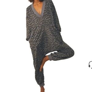 COPY - $50 firm FREE PEOPLE Just Because Onesie Printed Jumpsuit